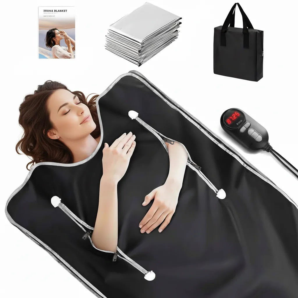 Generic Portable Infrared Sauna Blanket Detox Therapy Home Spa Treatment