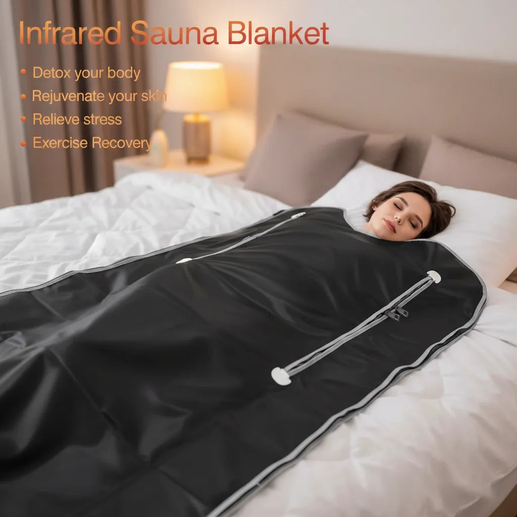Generic Portable Infrared Sauna Blanket Detox Therapy Home Spa Treatment